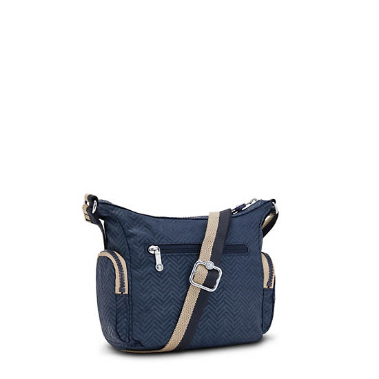 Kipling Gabbie Mini Printed Crossbody Bags Endless Blue Embossed | CA 1124KO